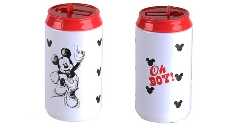 Cutie termos Mickey Mouse Joy, Disney, 250 ml, inox, rosu