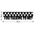 Decoratiune de perete, You Talking To Me, Tanelorn, 70x18 cm, metal