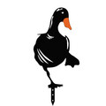 Set decoratiuni pentru gradina, Ducks, Metal, Negru