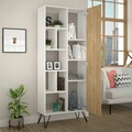 Corp biblioteca, Decortie, Jedda Bookcase, 79x190x32 cm, Stejar alb