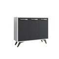 Dulap multifunctional, Mod Design, Piffa, 100x82x35 cm, Alb / Antracit